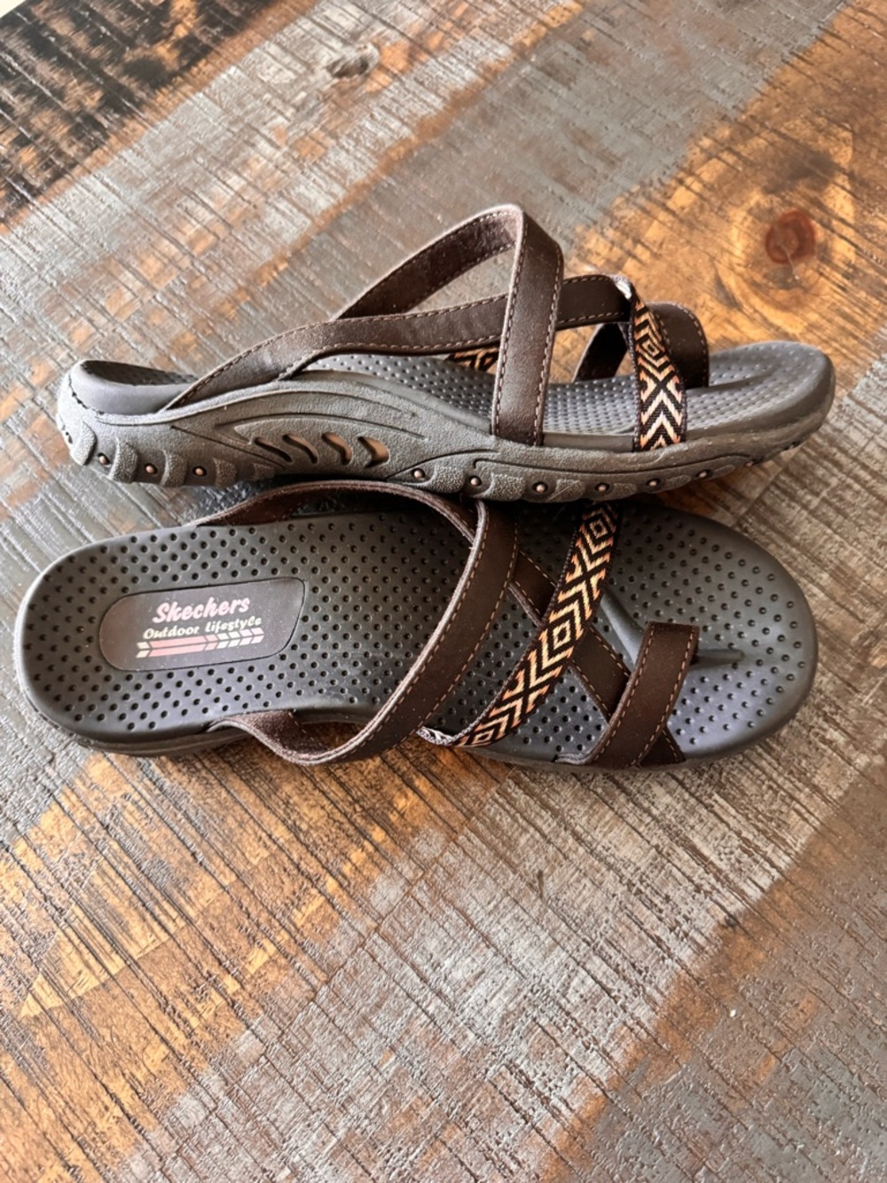 NWT Skechers Women's Reggae - Timeless Summer Brown Size 9 - Picture 11 of 13